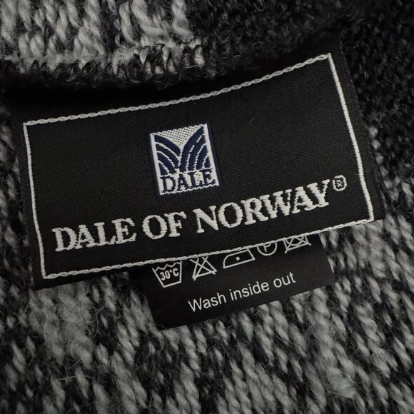 Dale of Norway Sweater Size Medium Open Front Long Belted Gray Cardigan - Picture 13 of 16